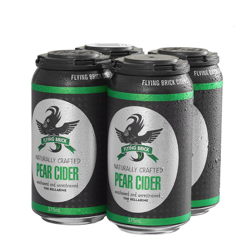 Flying Brick Pear Cider Cans